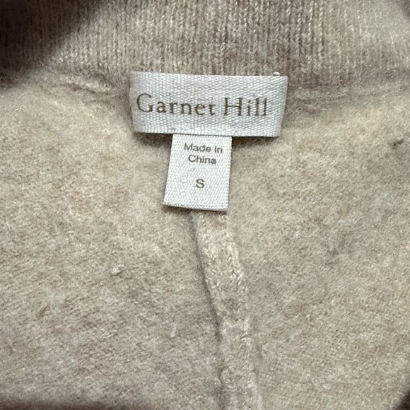 GARNET HILL CASHMERE Women's PETITE Tan Wide-Leg Pants - Picture 6 of 8